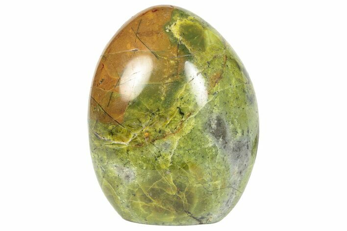 Polished, Free-Standing Green Pistachio Opal - Madagascar #247460